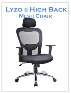 Lyzo II Mesh Chair with Headrest | Ergonomic Chair | LIZO Singapore